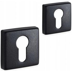 Dveřní klika Quadrado - HR Provedeni: Klika + BB rozety (oválný otvor pro klíč)