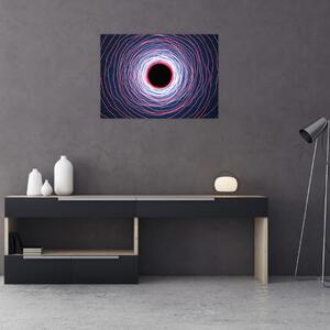 Obraz abstrakce kruhu (70x50 cm)