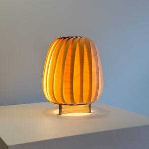 Tom Rossau Stolní lampa ST906, bříza, výška 31 cm, dřevo, E27, Světlé dřevo, Obývací pokoj / jídelna, Dřevo, Skandinávský