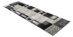Chemex Moderní koberec Tap - geometrické tvary 4 - šedý/černý Rozměr koberce: 80x150 cm