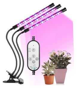 Hadex LED Stmívatelná stolní lampa s klipem pro pěstování rostlin LED/12W/5V HD0428