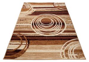 Chemex Moderní koberec Tap - čáry 1 - hořčicový Rozměr koberce: 80x150 cm