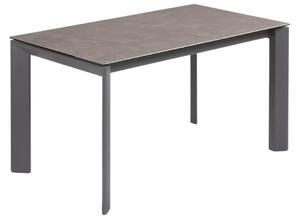 Šedý keramický rozkládací jídelní stůl Kave Home Axis IV. 140/200 x 90 cm