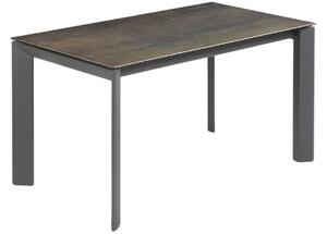 Šedý keramický rozkládací jídelní stůl Kave Home Axis V. 140/200 x 90 cm