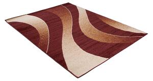Chemex Moderní koberec Tap - vlnky 5 - hnědý Rozměr koberce: 60x100 cm