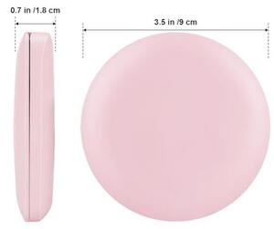 Kosmetické zrcadlo s LED osvětlením, zvětšení 1x/10x – Přenosné, skládací zrcadlo pro cestování – Nabíjení přes USB