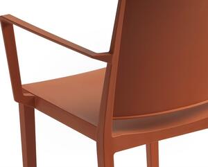 Zahradní židle MOSK ARMCHAIR Barva: Cihlová