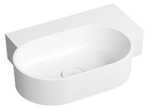 Omnires Ovo M+ umyvadlo 55x38 cm oválné na pult bílá matný OVO555UWPBM