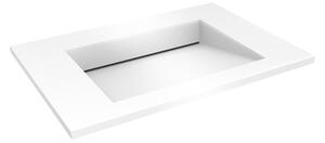 Oltens Stila umyvadlo 80x45 cm obdélníkový nábytkový bílá lesk 40201000