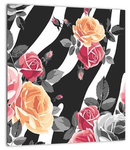 Obraz rozkvetlých růží (30x30 cm)