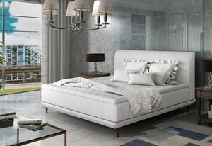 Čalouněná postel CASANDRA + topper, 160x200, soft 17/ pasy 2 soft 17