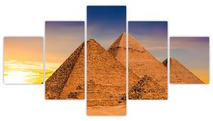 Obraz - Egyptské pyramidy (125x70 cm)