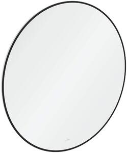 Villeroy & Boch zrcadlo 90x90 cm kulatý s osvětlením černá A4899000