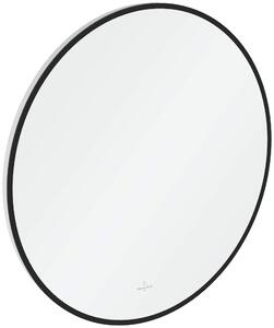 Villeroy & Boch zrcadlo 60x60 cm kulatý s osvětlením černá A4886000