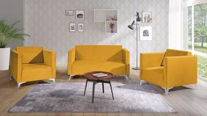 Sedací souprava Denim 2 + 1 + 1, Potah: Solo 257, Barva nožiček:: lesk chrom 5902928303742