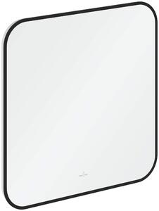 Villeroy & Boch zrcadlo 60x60 cm čtvercový s osvětlením černá A4906000