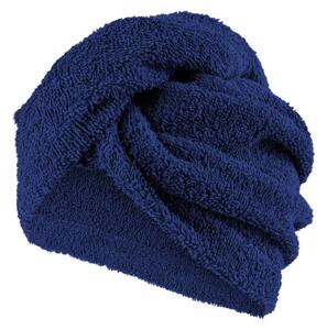 XPOSE® Froté turban na vlasy VERONA - tmavě modrý 30x75 cm
