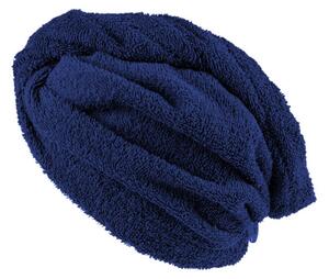 XPOSE® Froté turban na vlasy VERONA - tmavě modrý 30x75 cm
