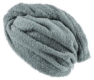 XPOSE® Froté turban na vlasy VERONA - světle šedý 30x75 cm