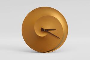 Spirála - betonové hodiny - zlatá měď