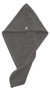 XPOSE® Rychleschnoucí turban na vlasy - tmavě šedý