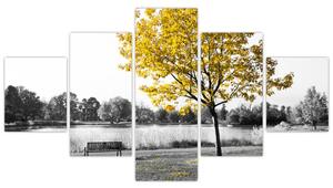 Obraz - Odpočinek v parku (125x70 cm)