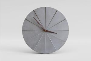 Koláč - betonové hodiny – šedá