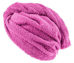 XPOSE® Froté turban na vlasy VERONA - karmínový 30x75 cm