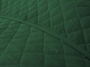 XPOSE® Přehoz na postel EVITA - tmavě zelený 220x240 cm