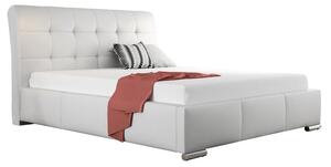 Čalouněná manželské postel Pilatus, Rozměr postele: 140x200, Barva:: ekokůže Soft 017 (bílá) Mirjan24 5902928214758