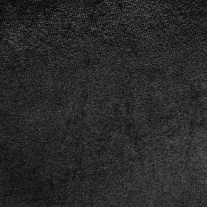 Černý sametový závěs na pásce ROSA 135x270 cm