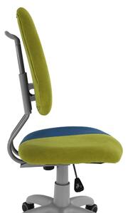 Tempo Kondela Dětská rostoucí židle RAIDON, zelená/modrá/šedá
