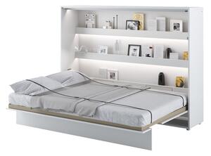 Sklápěcí postel BC-04 140x200 Bed-Concept, Barva: bílá, LED světlo s USB: jedno LED světlo s USB, Vnitřní osvětlení pod policemi: bez osvětlení políc Mirjan24 5902928120783