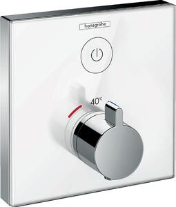 Hansgrohe Shower Select Glass, termostatická sprchová baterie pod omítku, chromová, 15737400