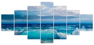 Obraz - Mořské vlny (210x100 cm)