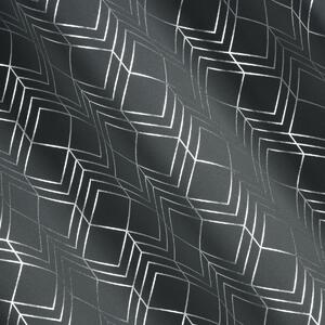 Dekorační vzorovaný závěs "BLACKOUT" zatemňující PABLO 140x250 cm šedá/stříbrná, (cena za 1 kus) MyBestHome