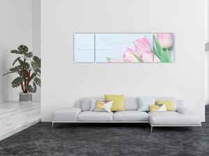 Obraz - Kytice tulipánů (170x50 cm)