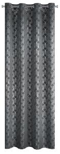 Dekorační vzorovaný závěs "BLACKOUT" zatemňující PABLO 140x250 cm šedá/stříbrná, (cena za 1 kus) MyBestHome