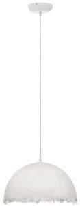 Bílé závěsné světlo Nova Luce Lalu 40 cm