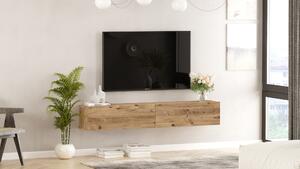 KALUNE DESIGN dřevěný TV stolek FRAM světlý 29,6x180 cm 956LCS1611