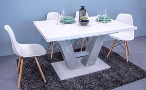 Moderní stůl Concrete 5002234 BEB + 4x židle Betty, Barva: bílá / beton Mirjan24 5902928965117