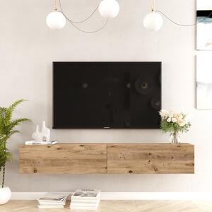 KALUNE DESIGN dřevěný TV stolek FRAM světlý 29,6x180 cm 956LCS1611