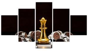 Obraz - Šachové figurky (125x70 cm)
