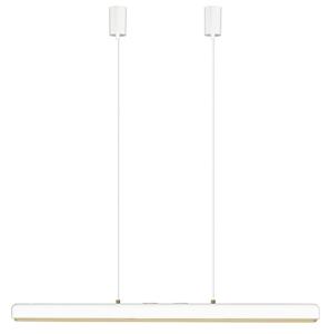 Umage Bílo-zlaté kovové závěsné LED světlo Hazel Branch 100 cm