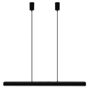 Umage Černo-stříbrné kovové závěsné LED světlo Hazel Branch 100 cm