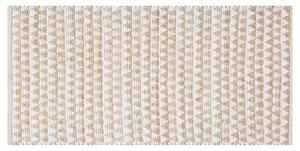 Béžový geometrický koberec 80x150 cm TUNCELI