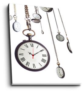 Wallity Dekorativní nástěnné hodiny Clocke bílé