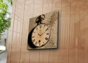 Wallity Dekorativní nástěnné hodiny Clocko hnědé