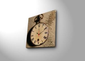 Wallity Dekorativní nástěnné hodiny Clocko hnědé