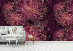 Fototapeta - Velké grafické květy 50-600cm x 50-600cm, 77